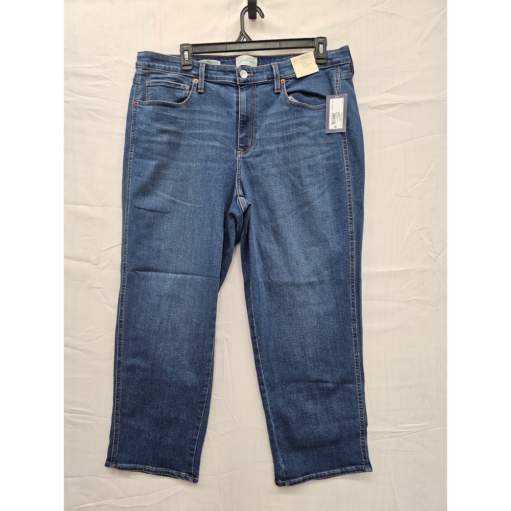 Universal Thread‎ Womens Straight High Rise Jeans Blue Cotton Casual Size 20